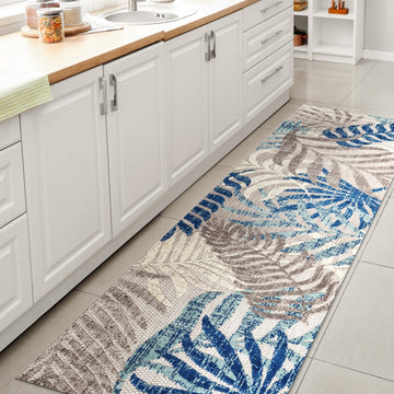 Tropics Palm Leaves Indoor/outdoor Area Rug